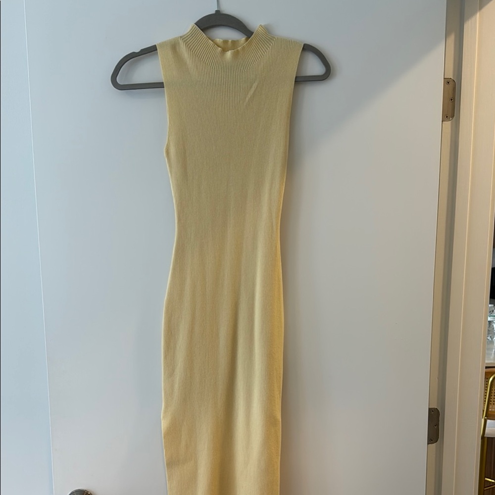 Amazon Butter Yellow Knit Dress